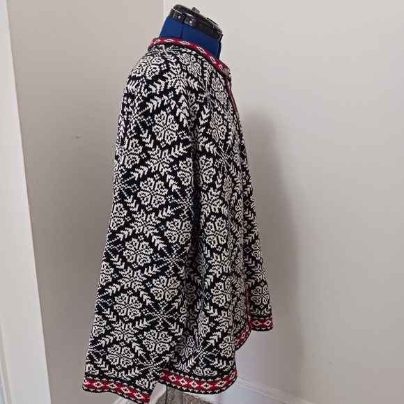 L.L. Bean Nordic Sweater Sz 3x Cotton Jumper heavy Cozy Cardigan Vtg Button - Picture 8 of 8